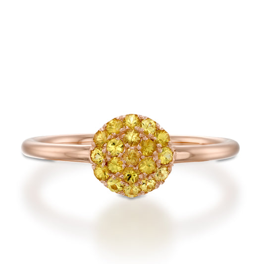 Berry Yellow Sapphire Ring