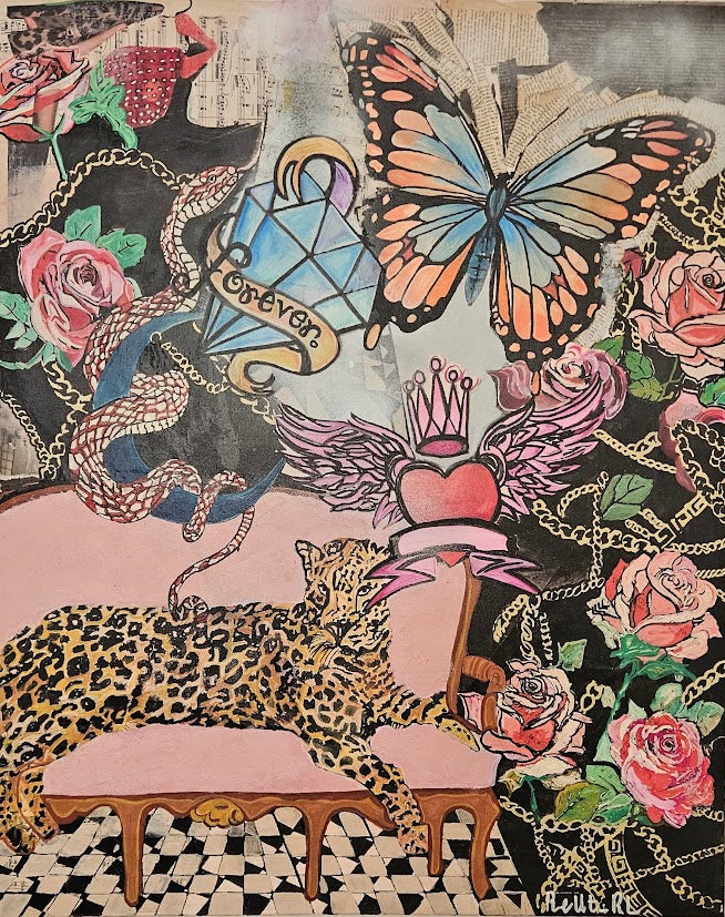 Wild Within – Mesh Top with Original Art Print