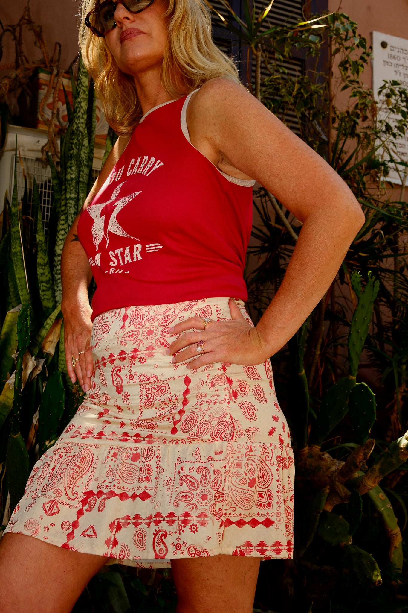 Free Spirit Paisley Mini Skirt