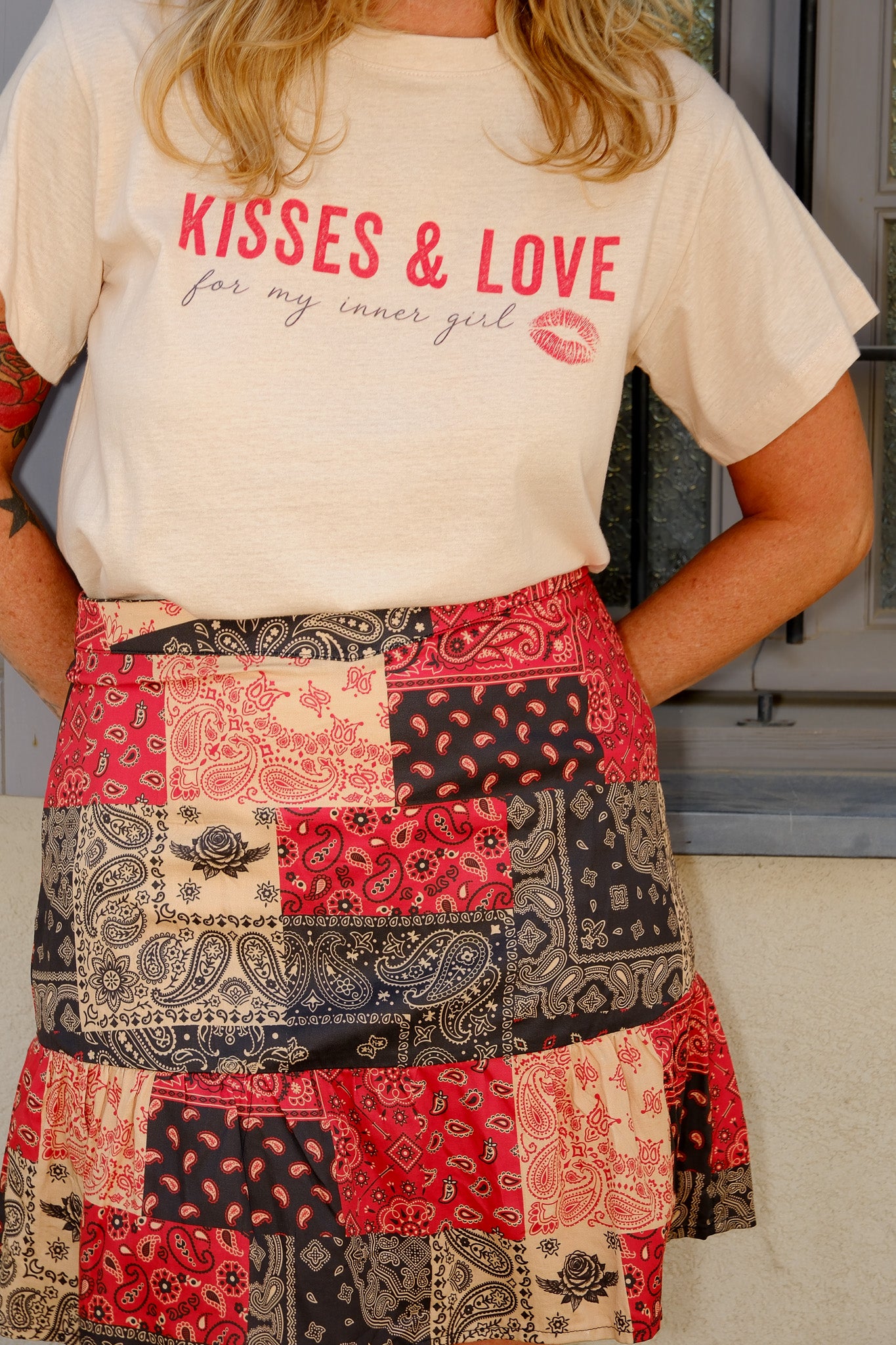 Rebel Paisley Mini Skirt