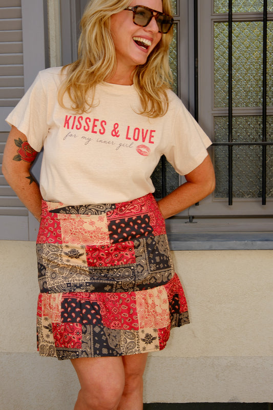 Rebel Paisley Mini Skirt