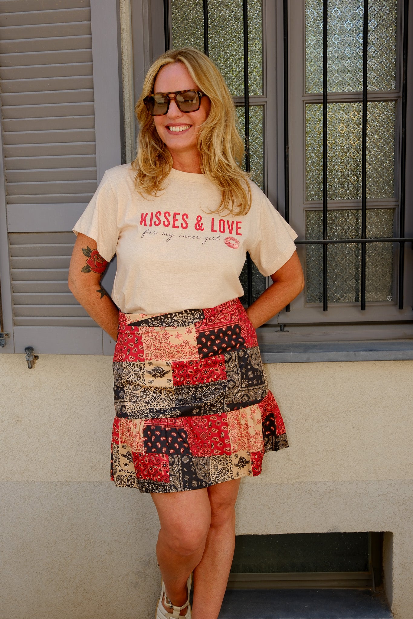 Rebel Paisley Mini Skirt