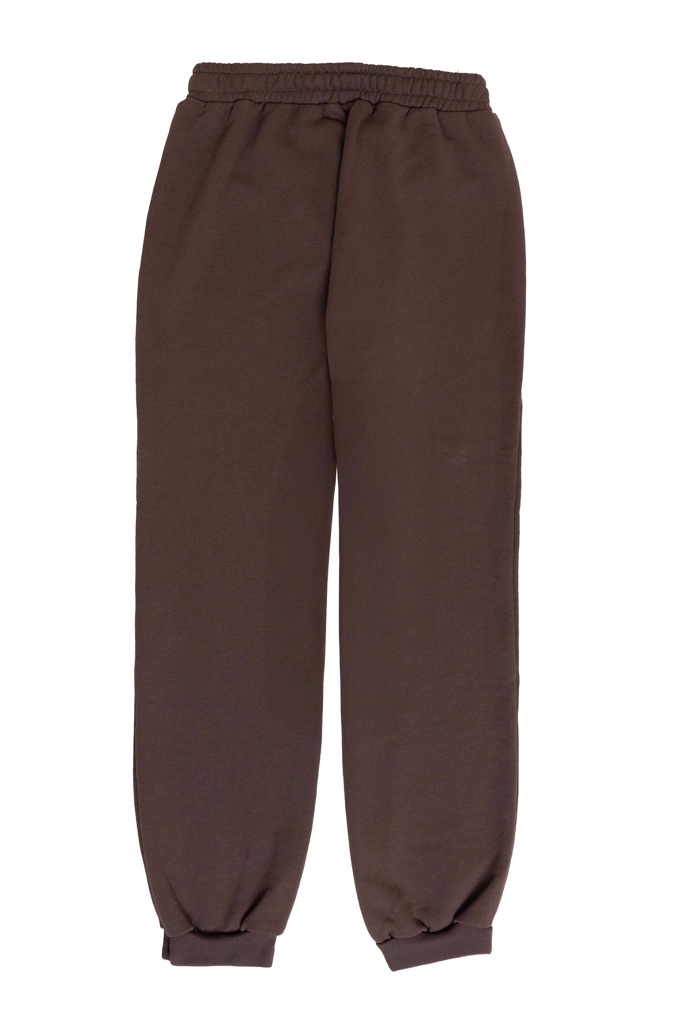 Brown sweatpants on a white background