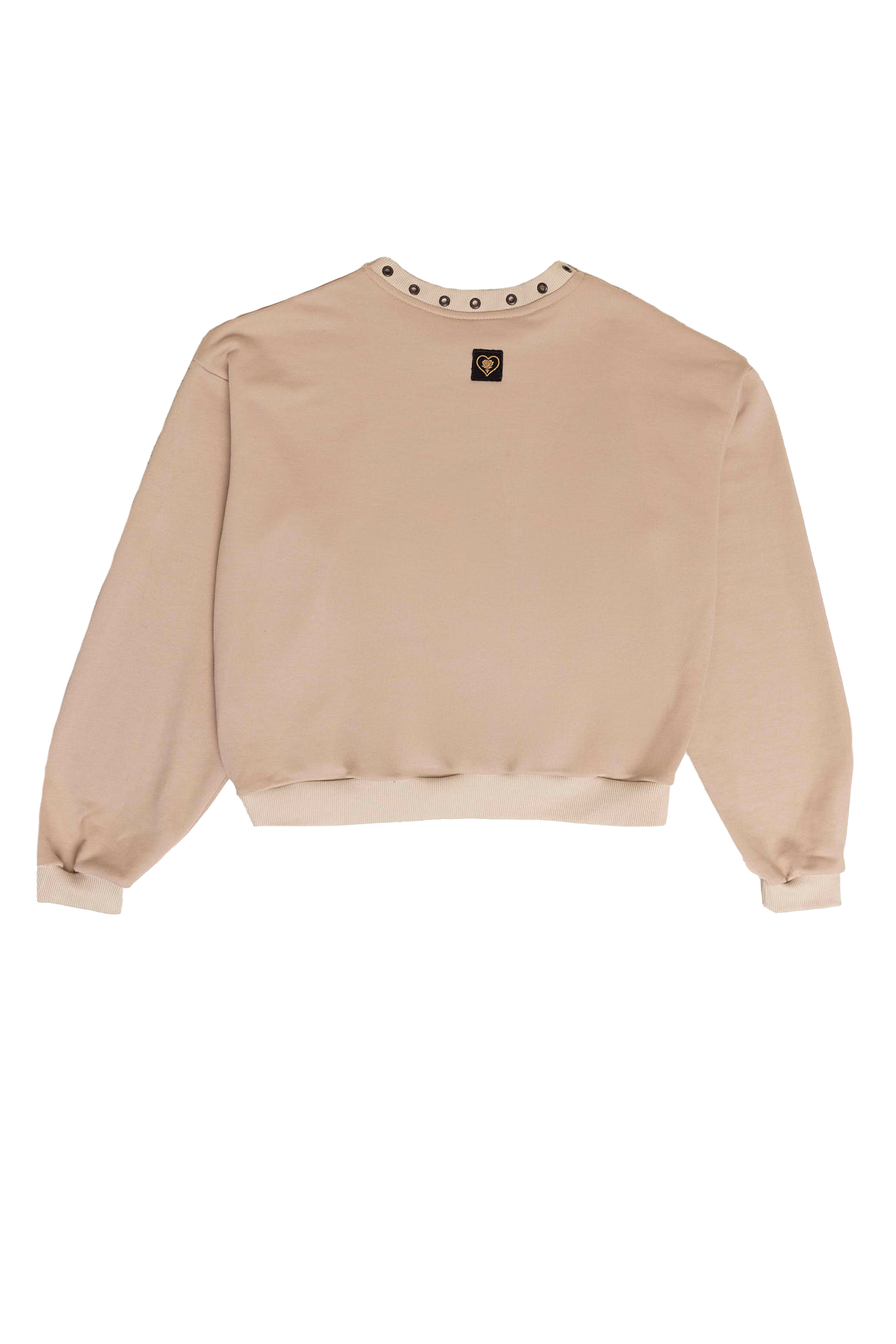 Beige sweatshirt on a white background