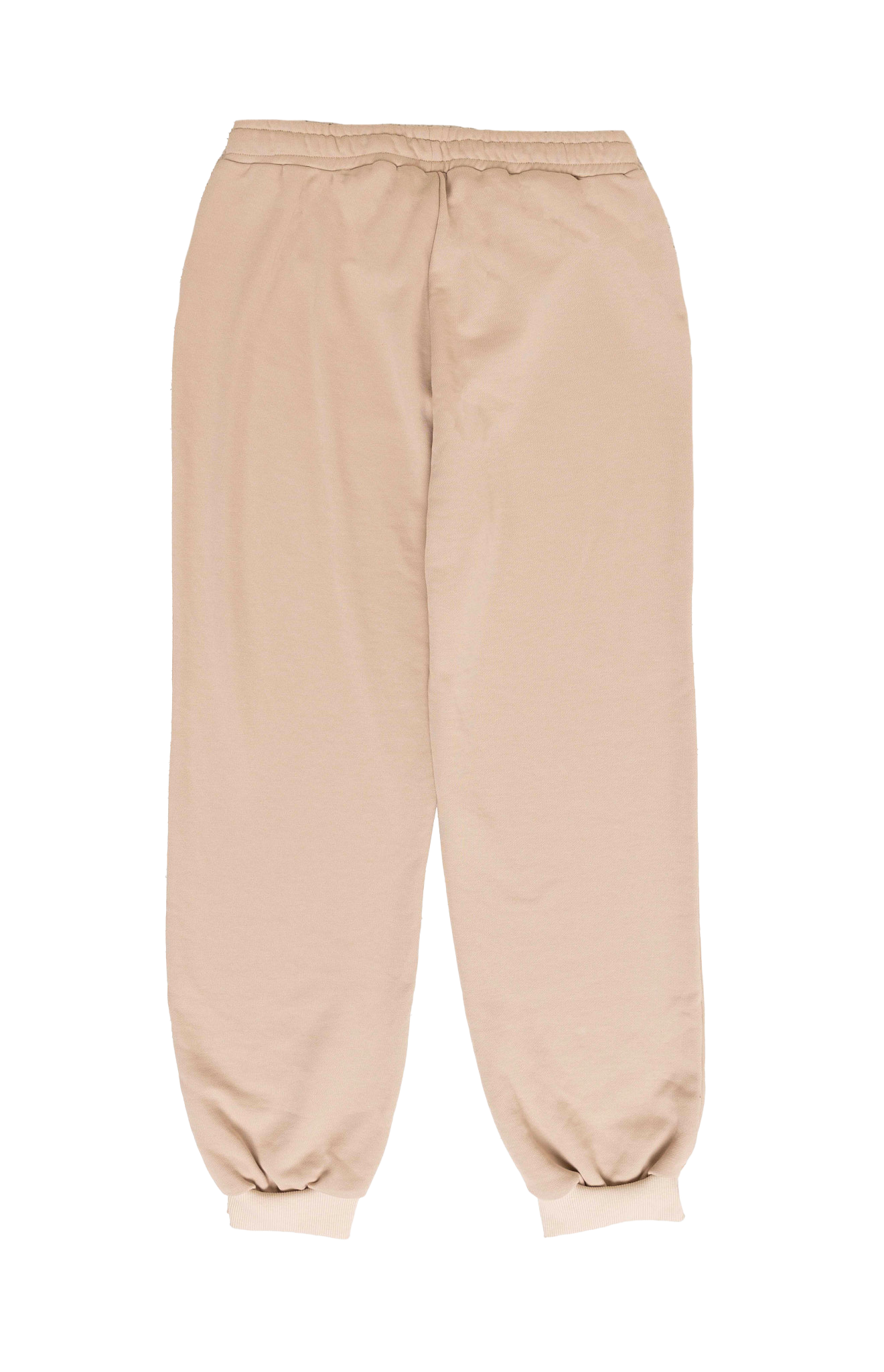 Beige sweatpants on a white background