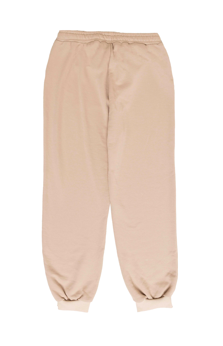 Beige sweatpants on a white background