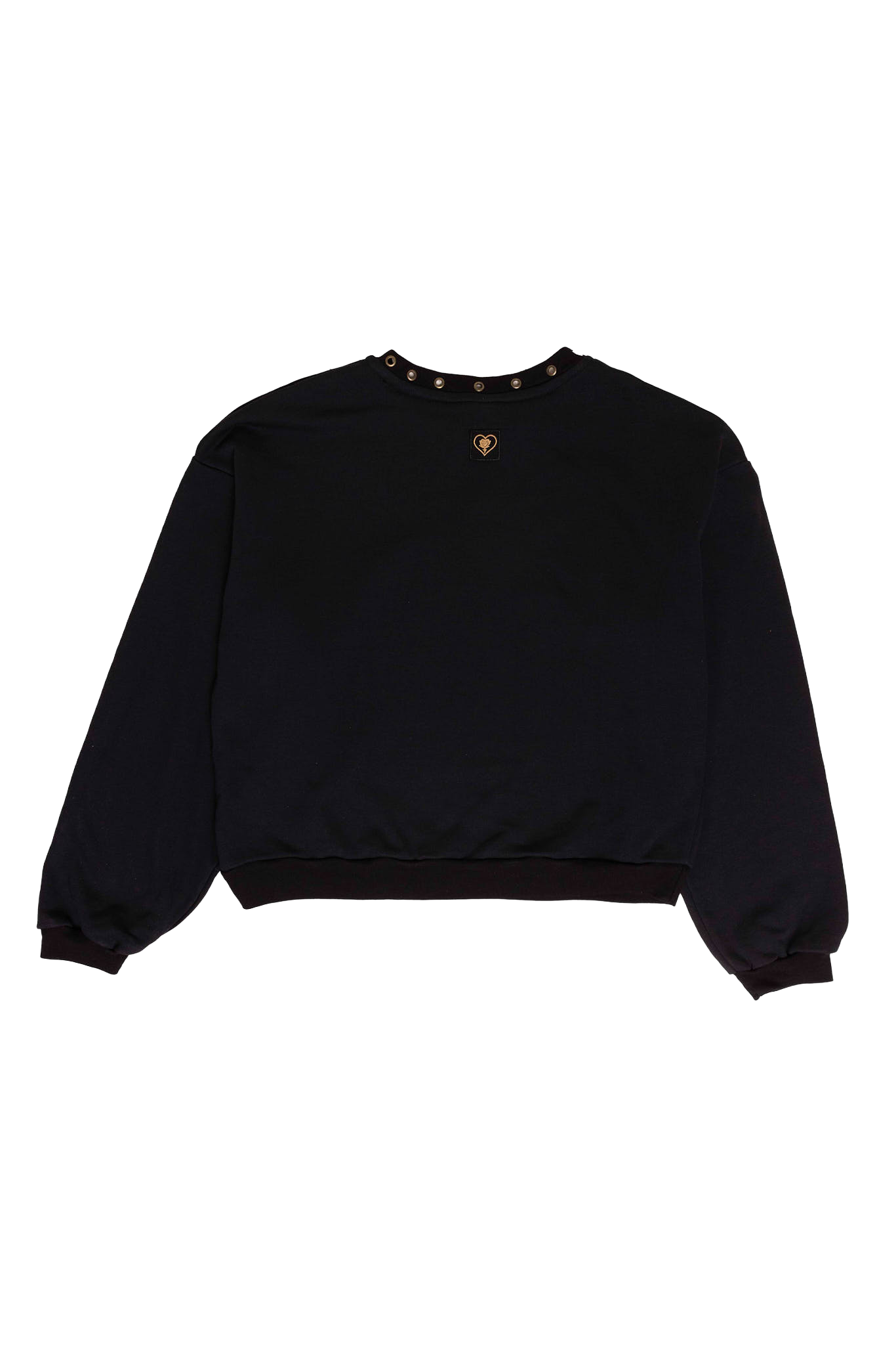 Black sweatshirt on a white background