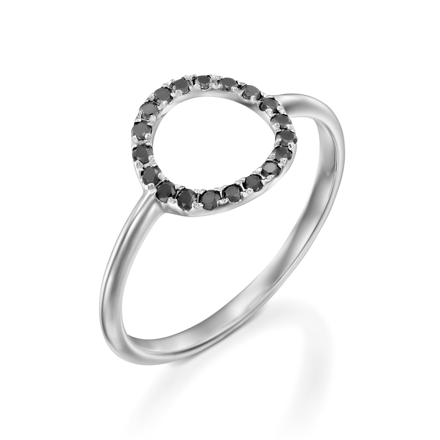 Eternal Circle Black Diamond Ring