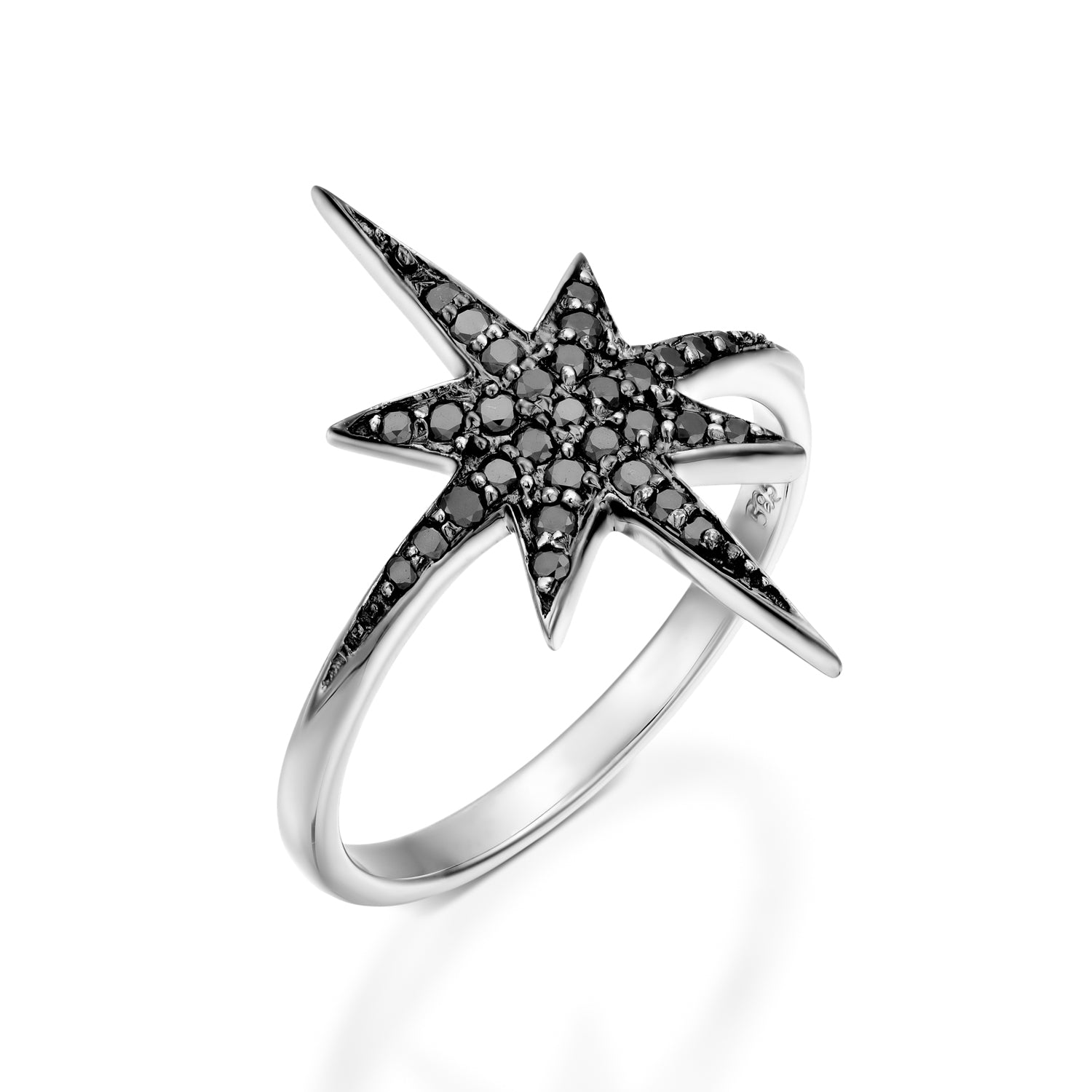 Starlight Black Diamond Ring