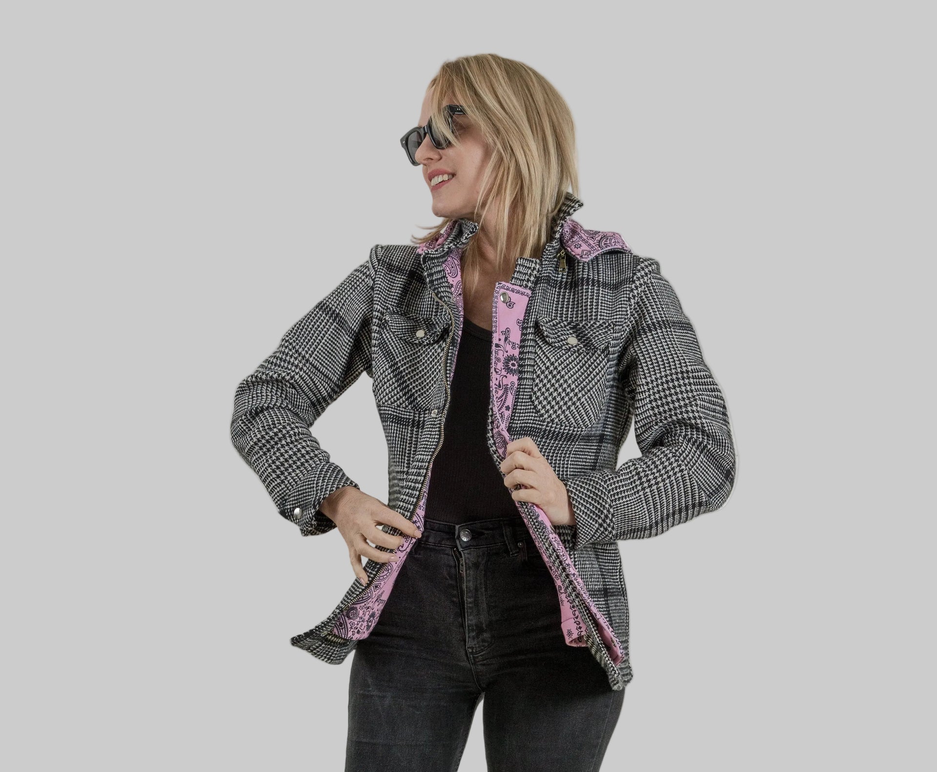 Dual Mode Jacket – Monochrome Bandana