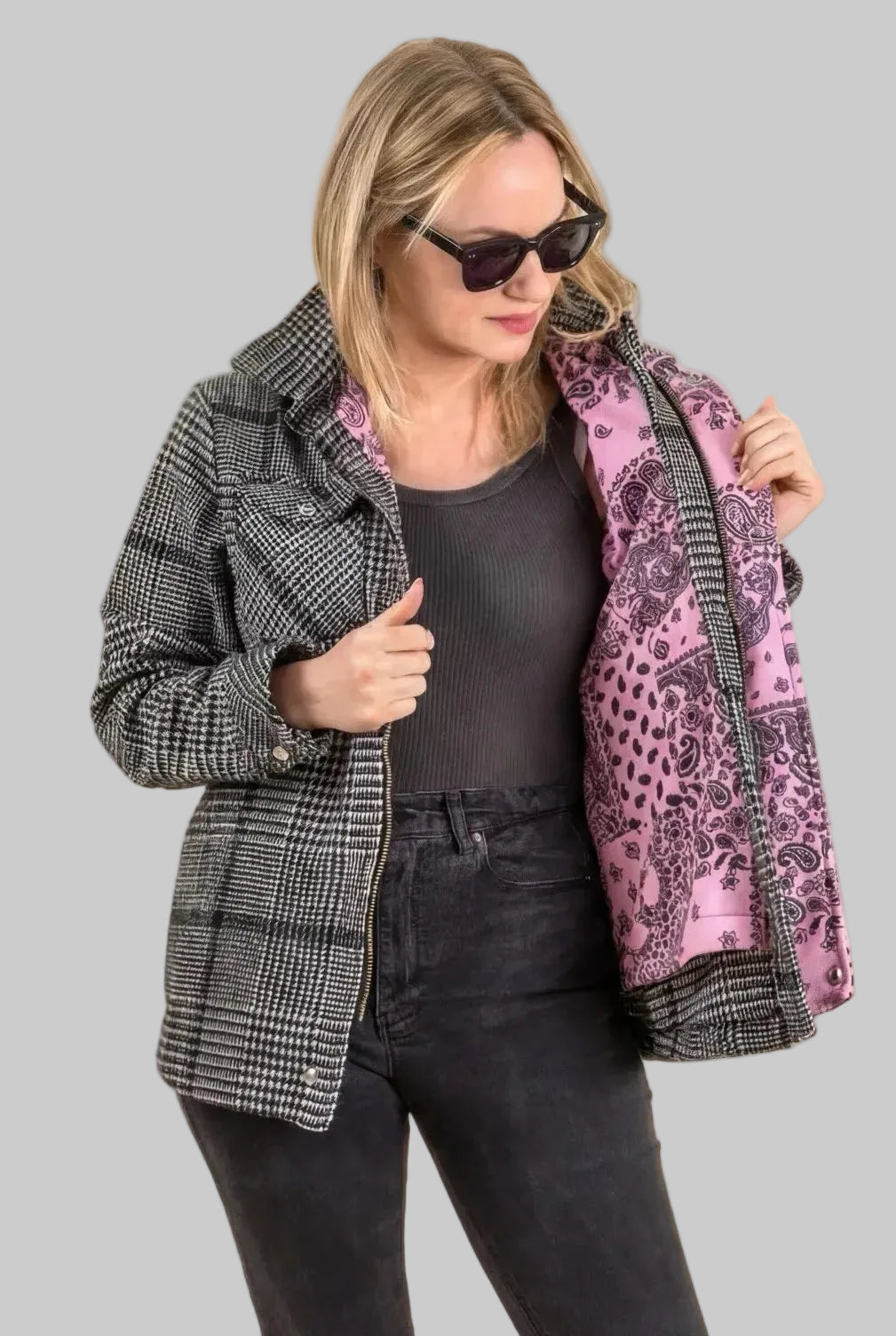 Dual Mode Jacket – Monochrome Bandana