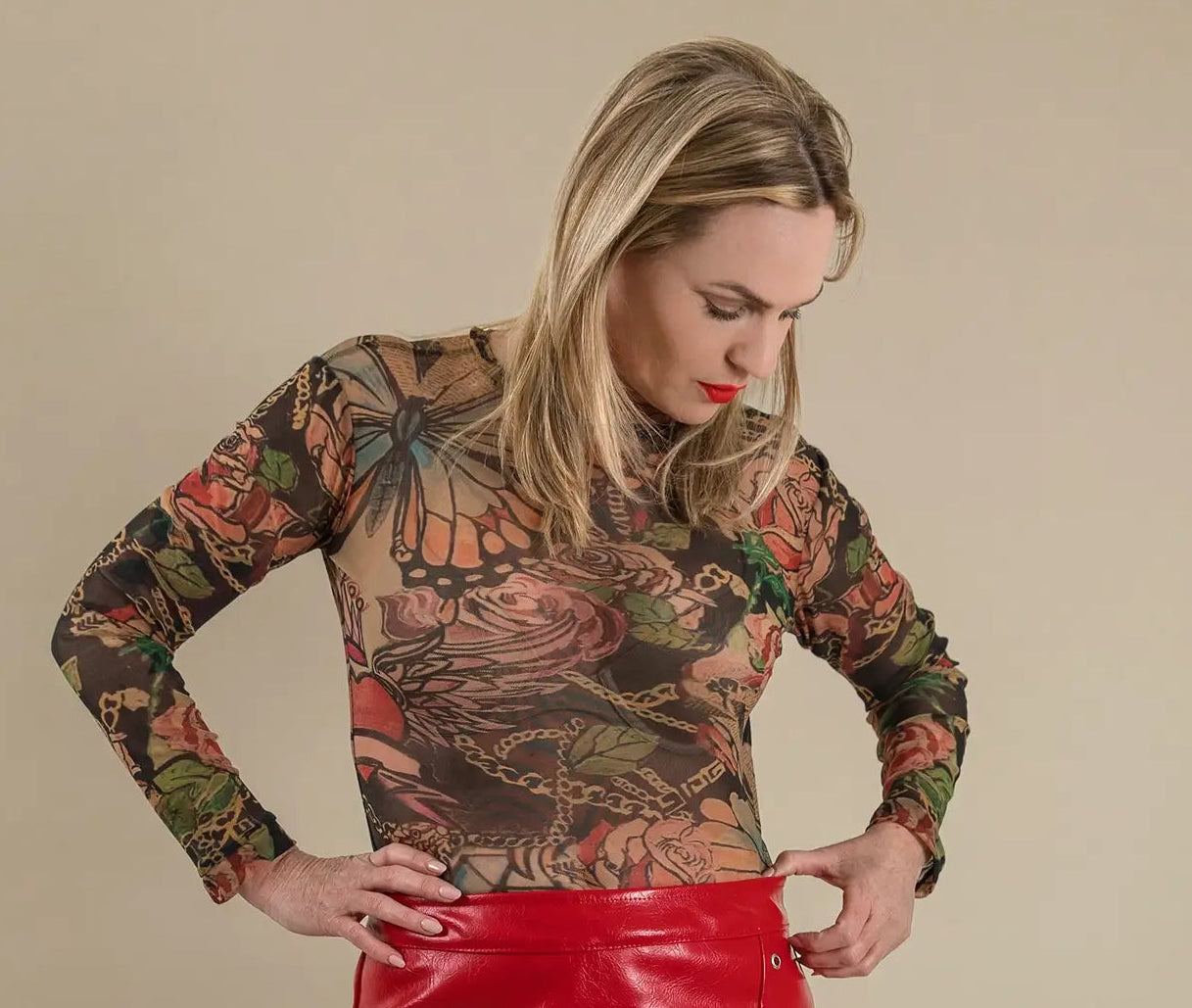 Wild Within – Mesh Top with Original Art Print