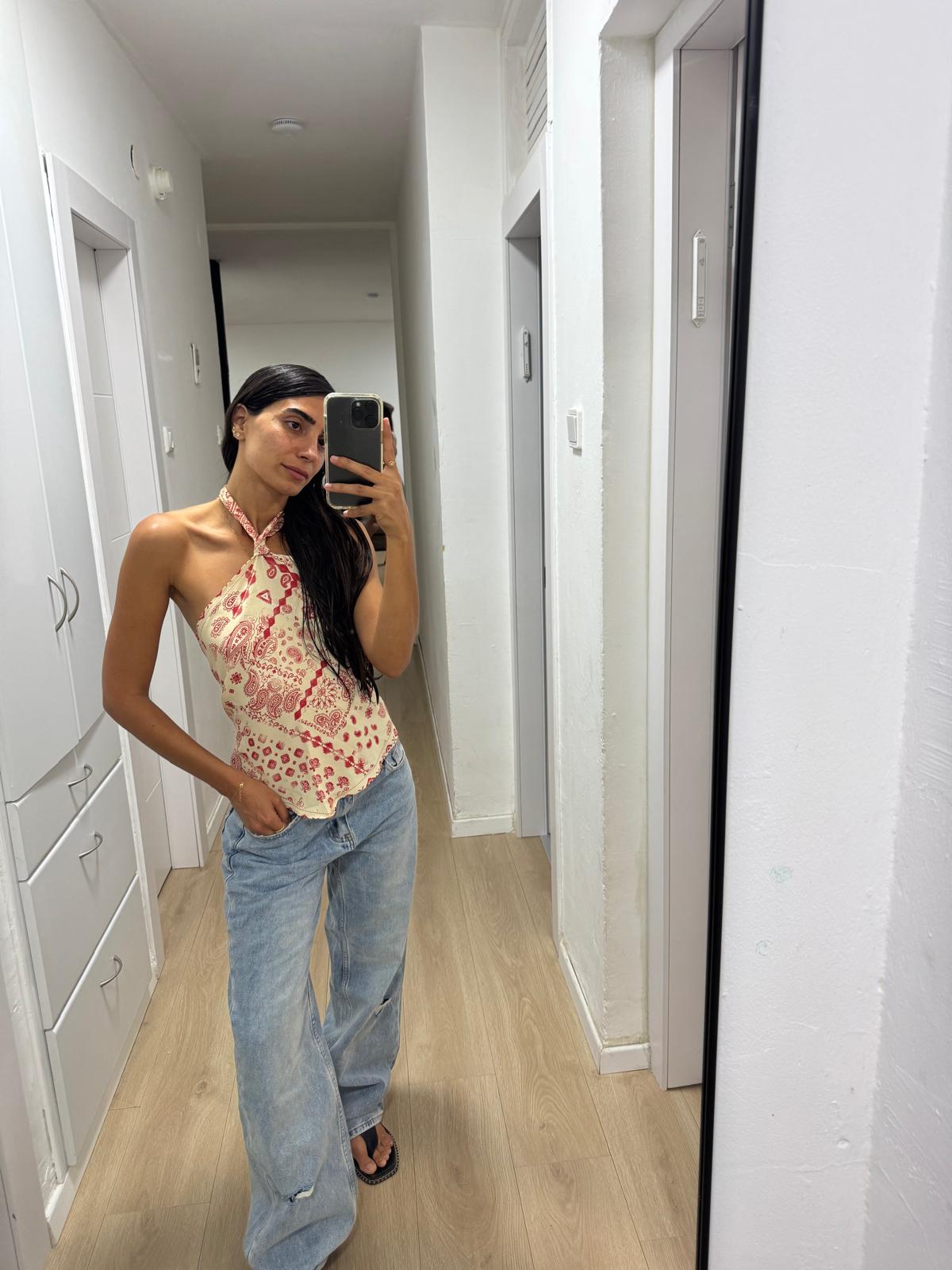 Free Spirit Paisley Halter Top