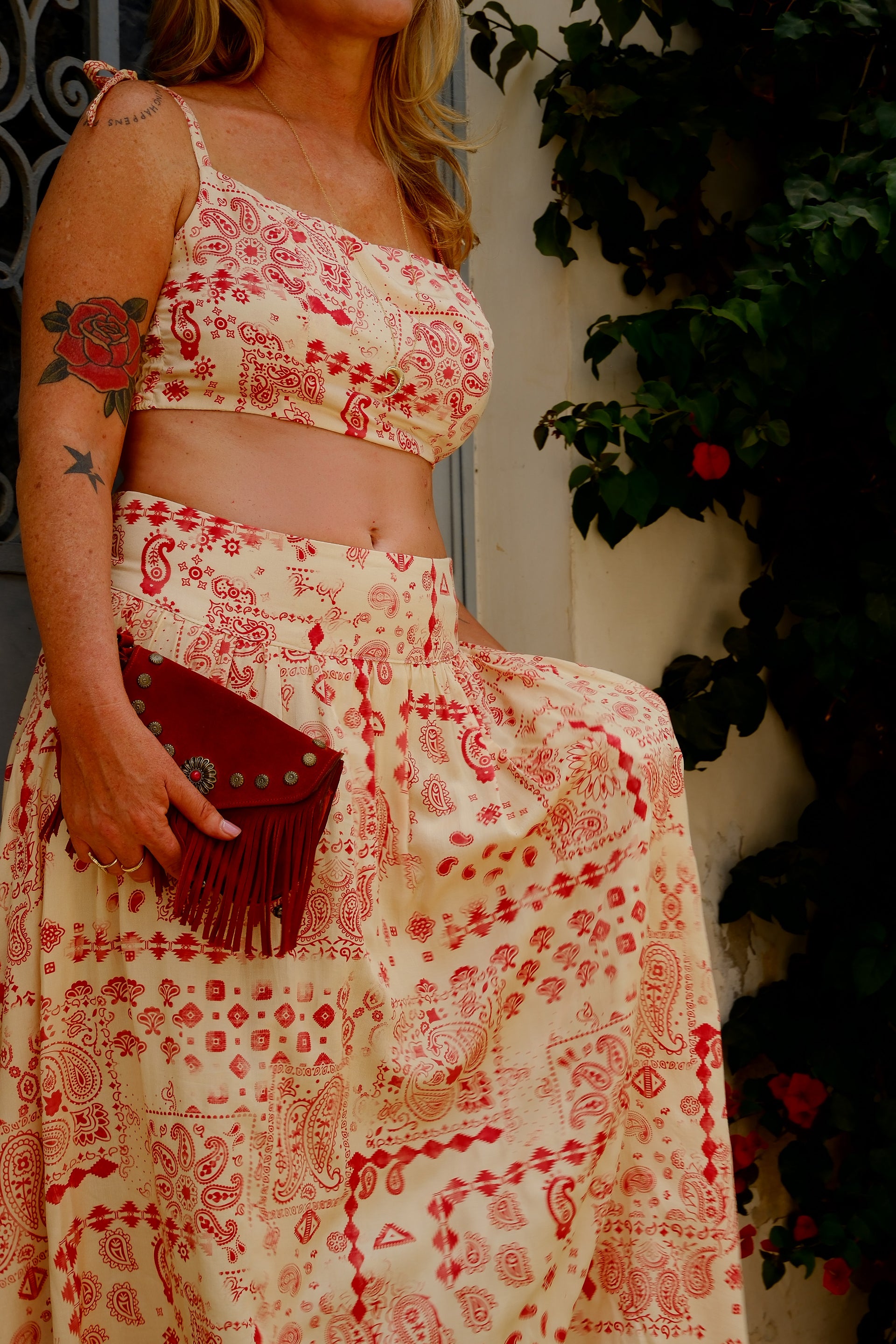 Free Spirit Paisley Maxi Skirt