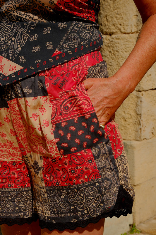 Rebel Paisley Shorts